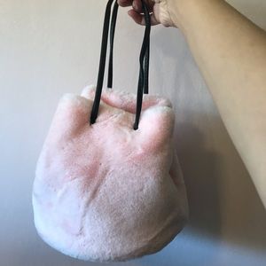 (4/$20) Fluffy baby pink bag